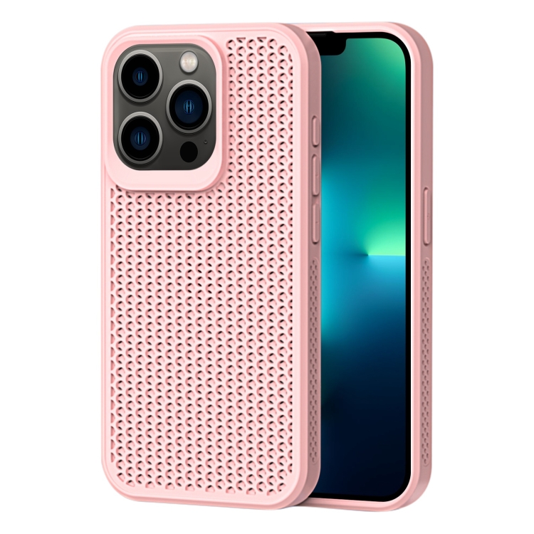 

For iPhone 13 Pro Max Heat Dissipation Phone Case(Pink)