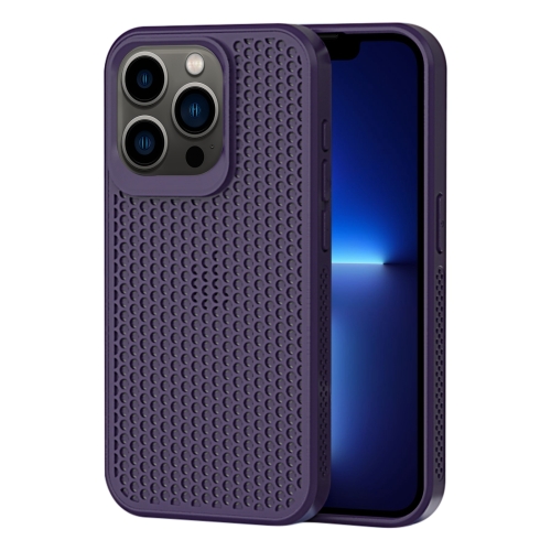 

For iPhone 13 Pro Heat Dissipation Phone Case(Dark Purple)