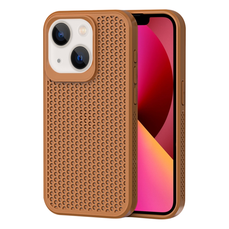 

For iPhone 13 Heat Dissipation Phone Case(Brown)