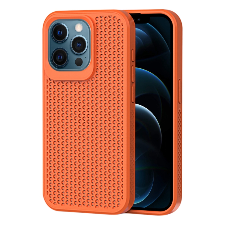

For iPhone 12 Pro Max Heat Dissipation Phone Case(Orange)