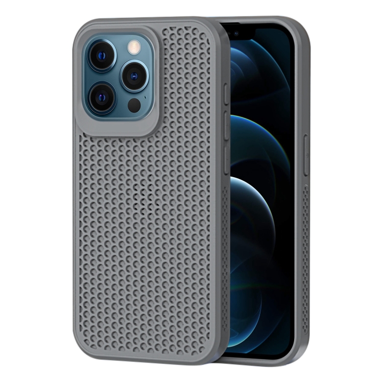 

For iPhone 12 Pro Max Heat Dissipation Phone Case(Grey)