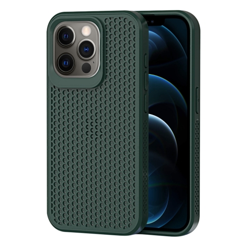 

For iPhone 12 Pro Heat Dissipation Phone Case(Dark Green)