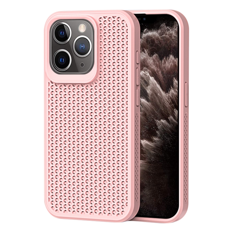 

For iPhone 11 Pro Max Heat Dissipation Phone Case(Pink)