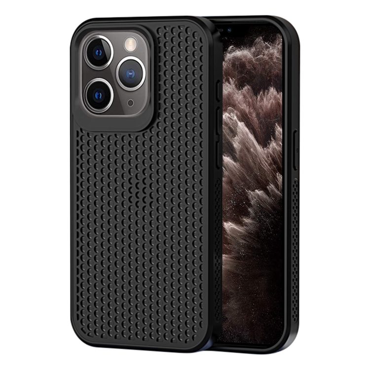 

For iPhone 11 Pro Max Heat Dissipation Phone Case(Black)