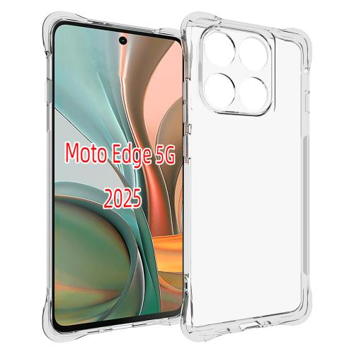 

For Motorola Edge 5G 2025 Shockproof Non-slip Thickening TPU Phone Case(Transparent)