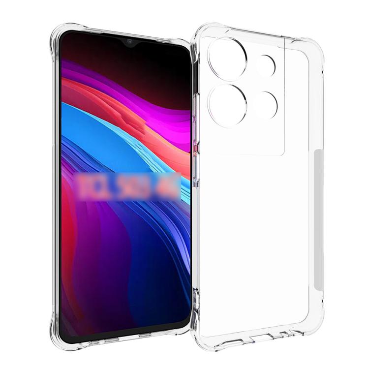

For TCL 503 4G Shockproof Non-slip Thickening TPU Phone Case(Transparent)