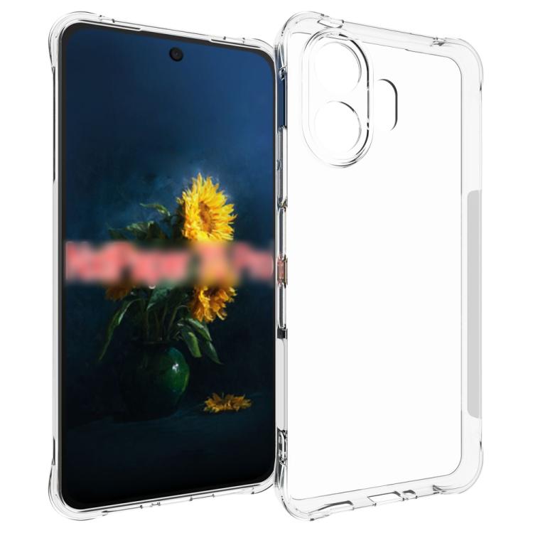 

For TCL NxtPaper 70 Pro Shockproof Non-slip Thickening TPU Phone Case(Transparent)