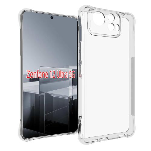 

For Asus Zenfone 12 Ultra Shockproof Non-slip Thickening TPU Phone Case(Transparent)