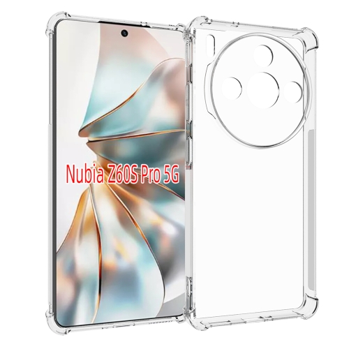 

For ZTE nubia Z60S Pro Shockproof Non-slip Thickening TPU Phone Case(Transparent)