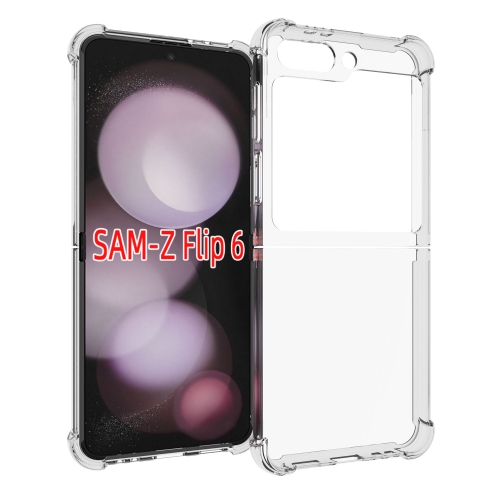 

For Samsung Galaxy Z Flip6 Shockproof Non-slip Thickening TPU Phone Case(Transparent)