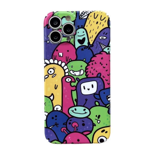 

For iPhone 15 Pro Precise Hole Glossy PC Phone Case(Color Monster)