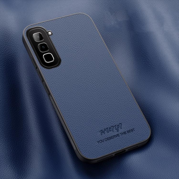 For Infinix Hot 70 4G HUIYI Leather Magnetic Phone Case(Blue)