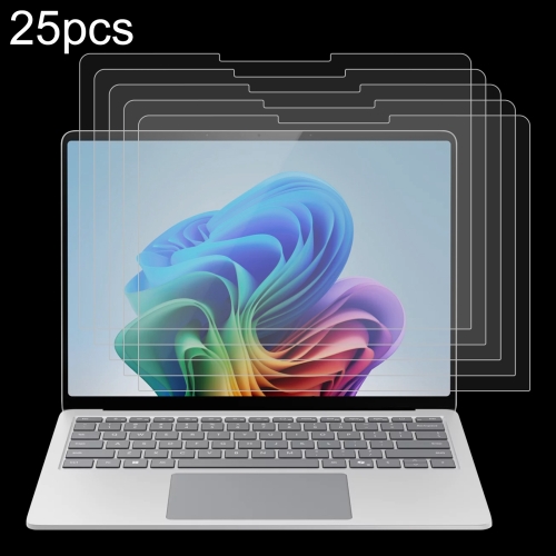 

For Microsoft Surface Laptop 7 13.8 25pcs 9H 0.3mm Explosion-proof Tempered Glass Film