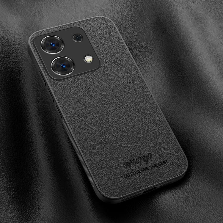 

For Redmi Note 13 Pro 5G HUIYI Leather Magnetic Phone Case(Black)