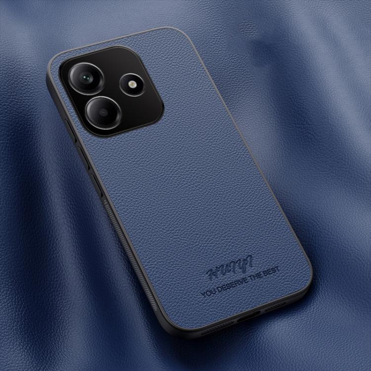 

For Redmi Note 14 5G HUIYI Leather Magnetic Phone Case(Blue)