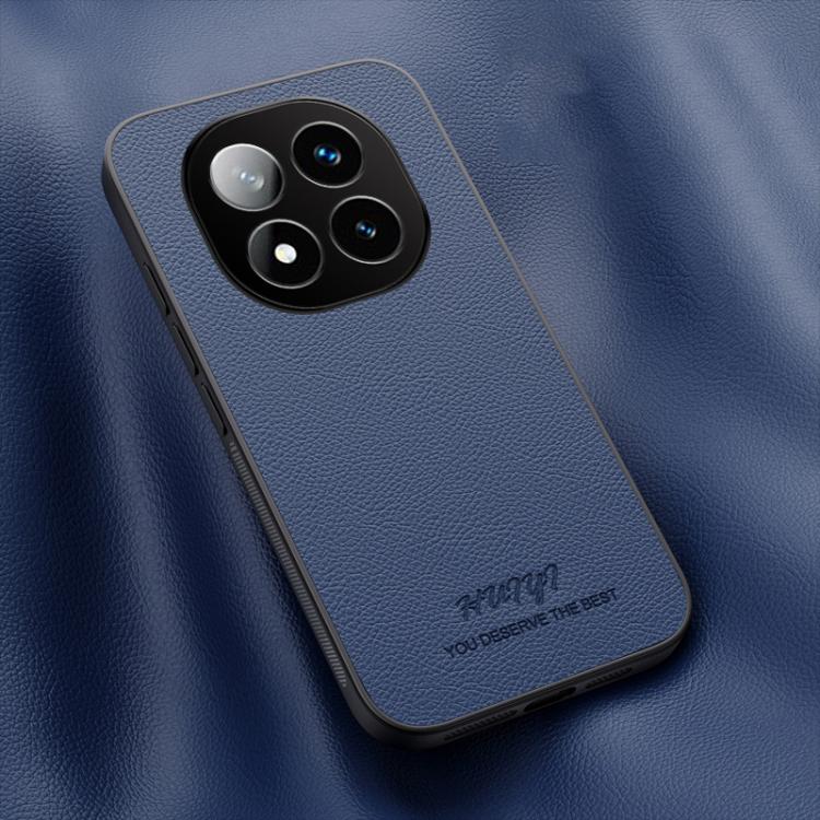 

For Redmi Note 14 Pro 5G HUIYI Leather Magnetic Phone Case(Blue)