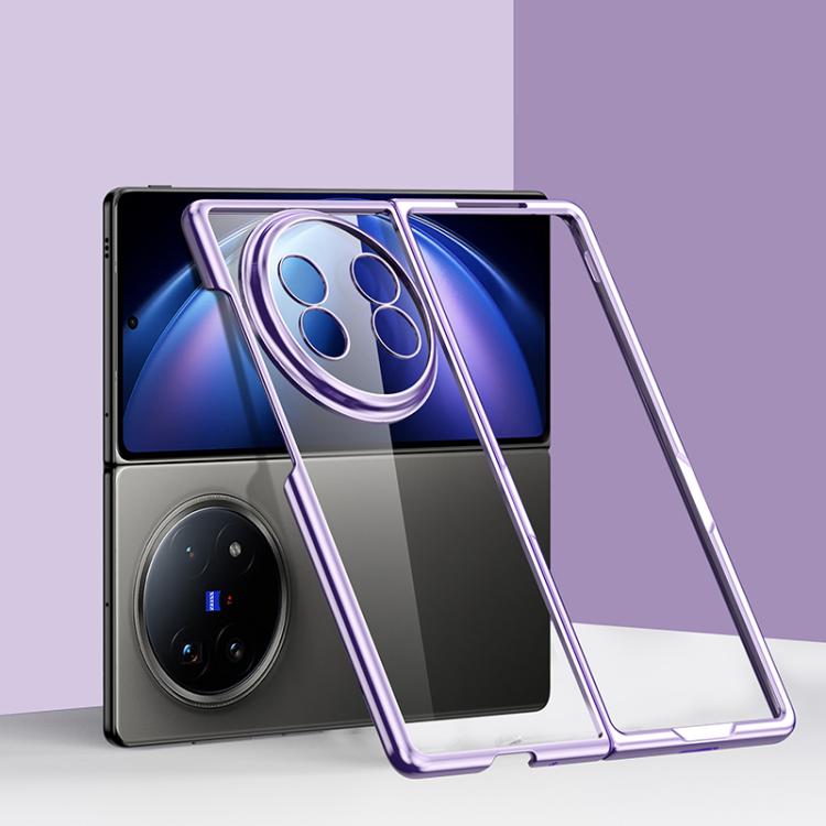 

For vivo X Fold5 6D Electroplating PC Shockproof Phone Case(Purple)