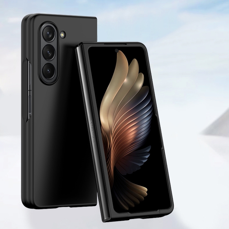 

For Samsung Galaxy Z Fold6 Skin Feel PC Full Coverage Shockproof Phone Case(Black)
