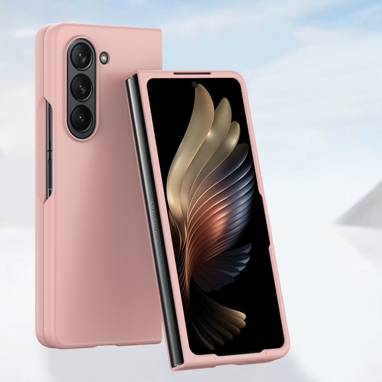 

For Samsung Galaxy Z Fold6 Skin Feel PC Full Coverage Shockproof Phone Case(Pink)