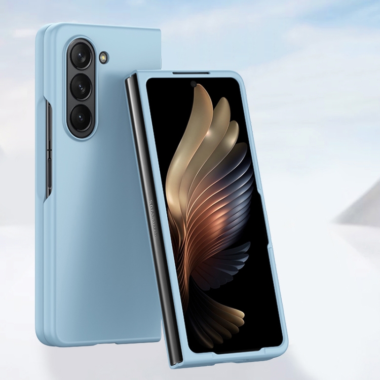 

For Samsung Galaxy Z Fold6 Skin Feel PC Full Coverage Shockproof Phone Case(Sky Blue)