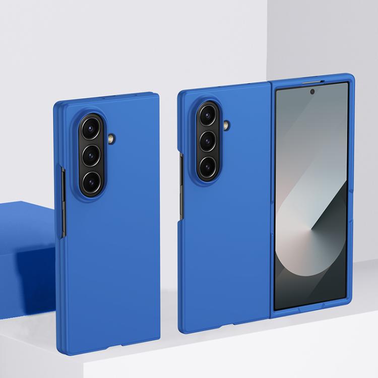 

For Samsung Galaxy Z Fold7 Skin Feel PC Full Coverage Shockproof Phone Case(Klein Blue)