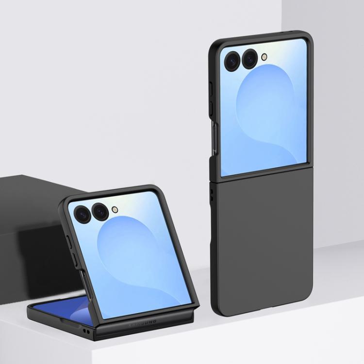 

For Samsung Galaxy Z Flip7 Skin Feel PC Full Coverage Shockproof Phone Case(Black)