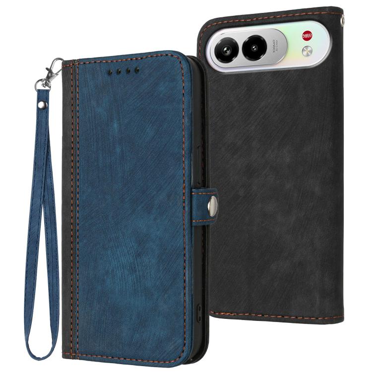 For ZTE nubia Air Pro 5G Side Buckle Double Fold Hand Strap Leather Phone Case(Royal) — купить у Sunsky-online WW