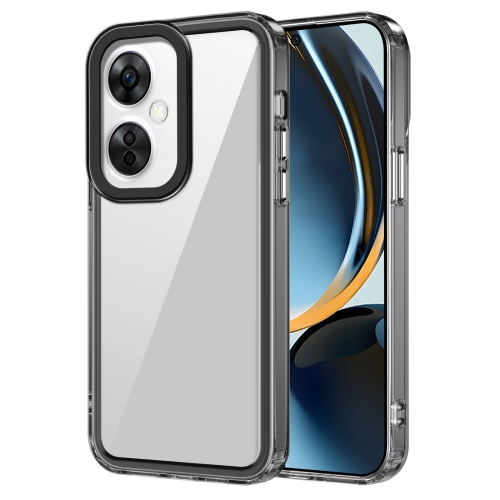 

For OnePlus Nord CE3/OPPO K11 Transparent Acrylic + TPU Shockproof Phone Case(Transparent Black)