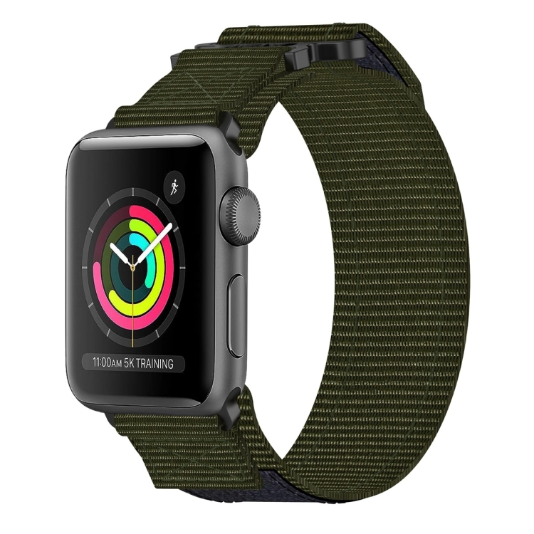 Nylon Band Olive Green Apple Watch Band 42mm For Apple Watch 42mm