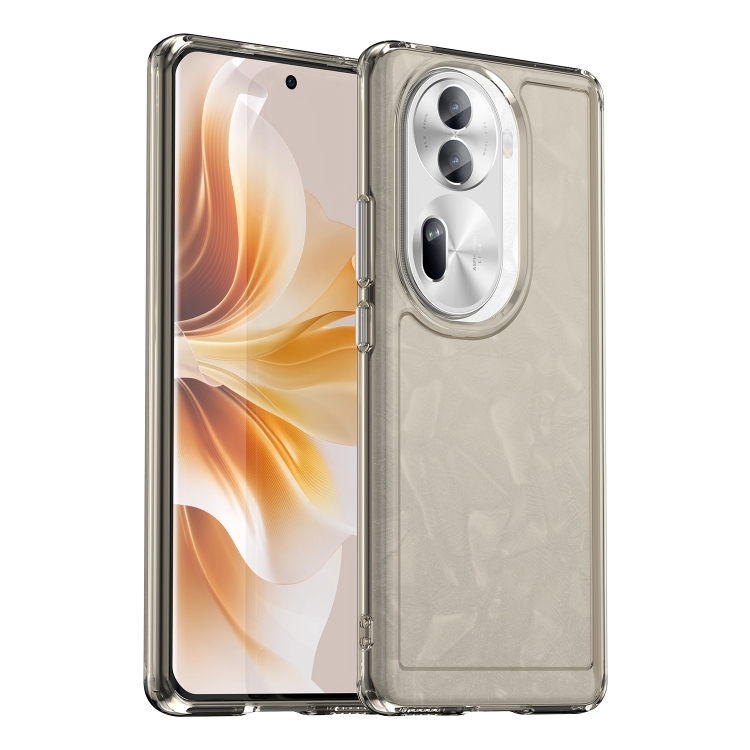 

For OPPO Reno11 Pro Global Candy Series TPU Phone Case(Transparent Grey)