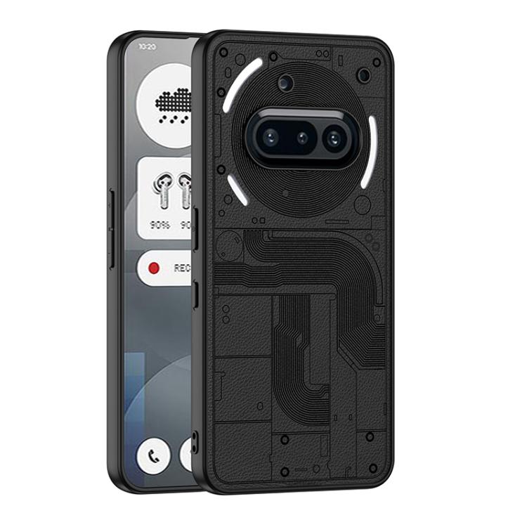 

For Nothing Phone 3a GKK Skin Feel Leather Phone Case(Black)