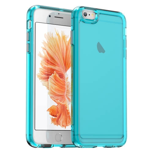 

For iPhone 6s Plus Candy Series TPU Phone Case(Transparent Blue)