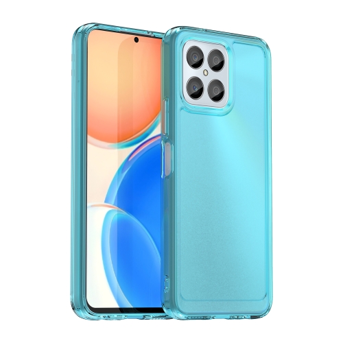 

For Honor X6 5G Candy Series TPU Phone Case(Transparent Blue)