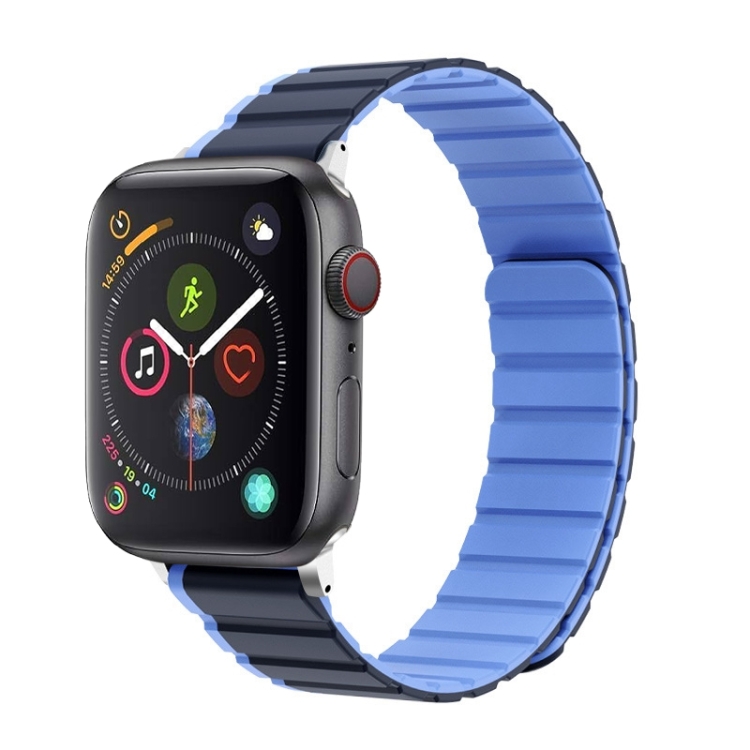 For Apple Watch Series 44mm ZGA Two Color Magnetic Silicone