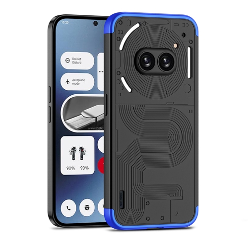 

For Nothing Phone 2a GKK Three Stage Splicing Full Coverage PC Phone Case(Black Blue)