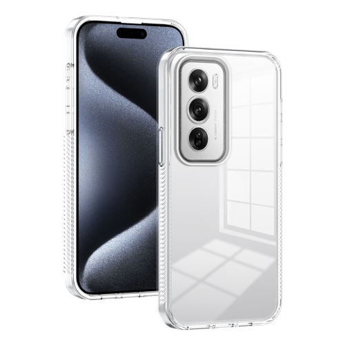 

For OPPO Reno12 Pro Global Anti-slip Clear Acrylic Hybrid TPU Phone Case(Transparent)