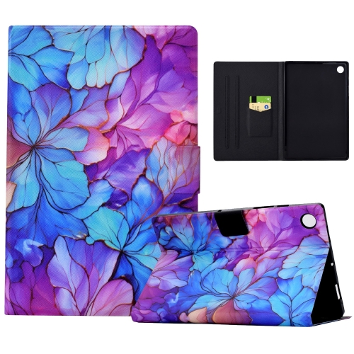 

For Samsung Galaxy Tab A8 X200 Voltage Painted Smart Leather Tablet Case(Petals)