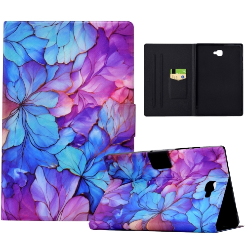 

For Samsung Galaxy Tab A 10.1 T580 Voltage Painted Smart Leather Tablet Case(Petals)