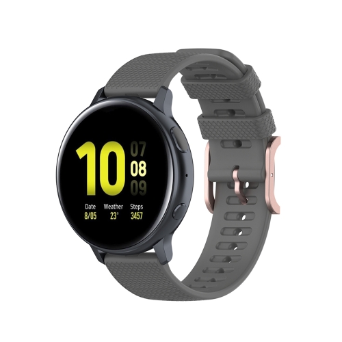 

For Galaxy Watch Active 3 / Active 2 / Active / Galaxy Watch 3 41mm / Galaxy Watch 42mm 20mm Dot Texture Watch Band(Grey)