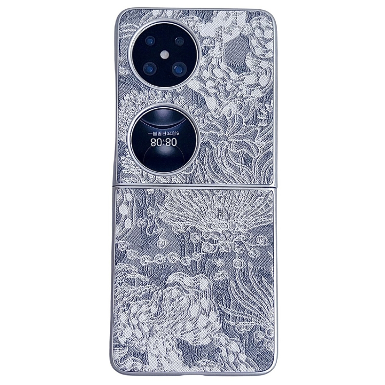 

For Huawei Pocket 2 Embroidery Style Full Coverage Phone Case(Grey)