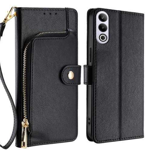 

For OnePlus Ace 3V 5G Zipper Bag Leather Phone Case(Black)