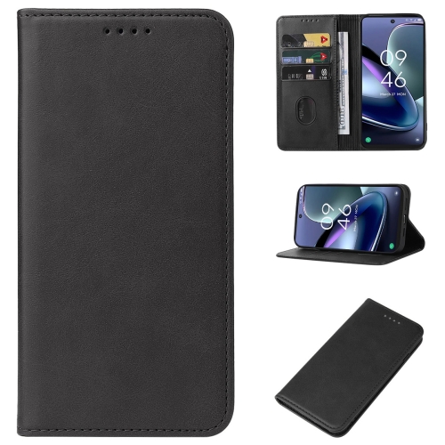 

For TCL 50 5G Magnetic Closure Leather Phone Case(Black)