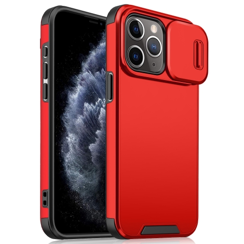 

For iPhone 11 Pro Sliding Camshield TPU + PC Phone Case(Red)