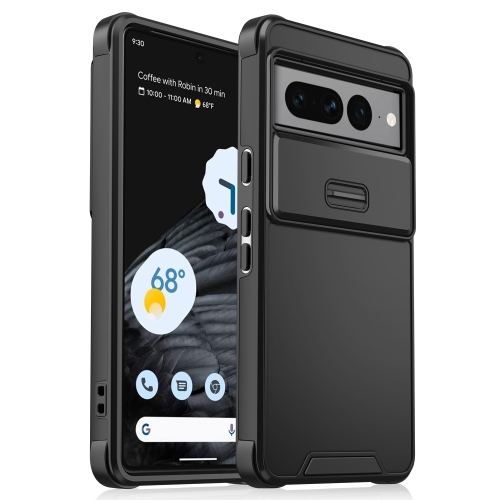 

For Google Pixel 7 Pro Sliding Camshield TPU + PC Phone Case(Black)