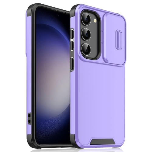 

For Samsung Galaxy S23+ 5G Sliding Camshield TPU + PC Phone Case(Purple)