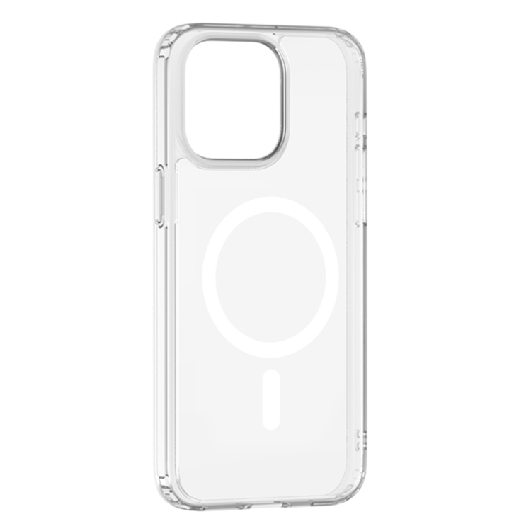 

For iPhone 15 ZGA Magsafe Clear PC Hybrid TPU Phone Case(Transparent)