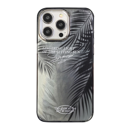 

For iPhone 15 Pro Illustration Pattern Radiation Design Full Coverage Shockproof Phone Case(Frond)