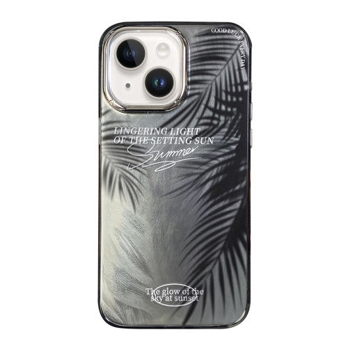 

For iPhone 15 Illustration Pattern Radiation Design Full Coverage Shockproof Phone Case(Frond)