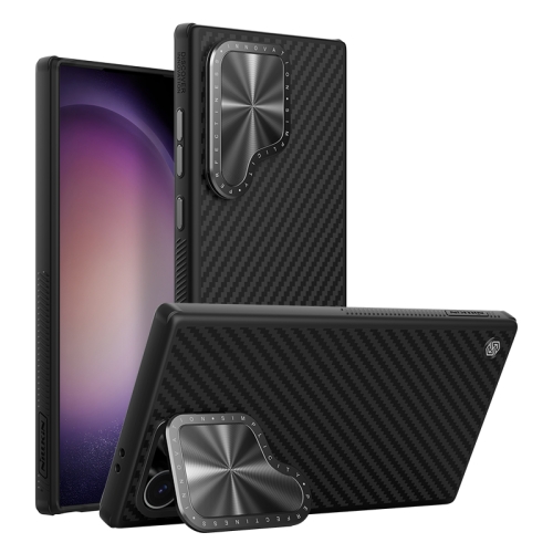 

For Samsung Galaxy S24 Ultra 5G NILLKIN Aramid Fiber MagSafe Magnetic Phone Case(Black)