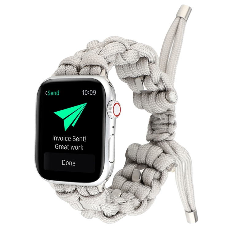 For Apple Watch 38mm Screw Nut Braided Paracord Watch Band